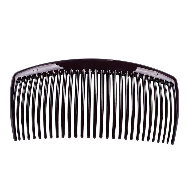 Fodattm 4PCS Black and Brown Hair Side Comb with Teeth French Hair Accessories Hair Clip Clamp for Women Men (4 inches - 29 teeth) - Image 5